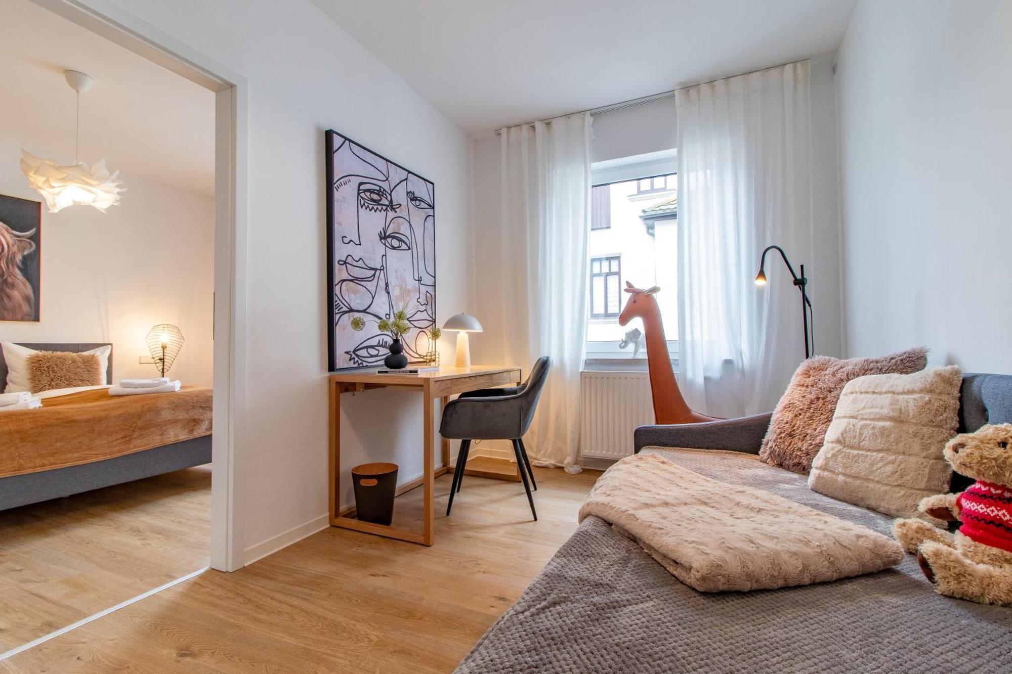 Stilvolles City-Apartment I Netflix I Wlan L Stellplatz I Zentral 슈바르첸베르크 외부 사진