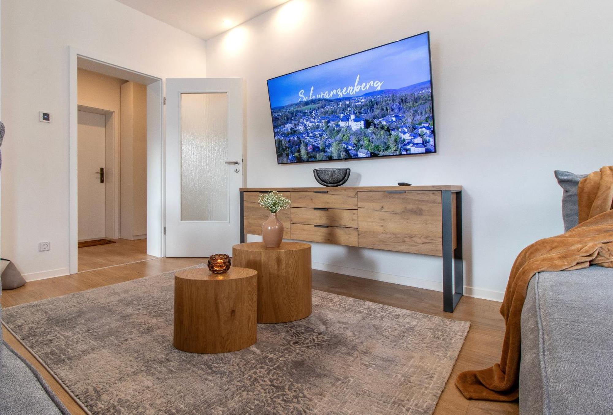 Stilvolles City-Apartment I Netflix I Wlan L Stellplatz I Zentral 슈바르첸베르크 외부 사진