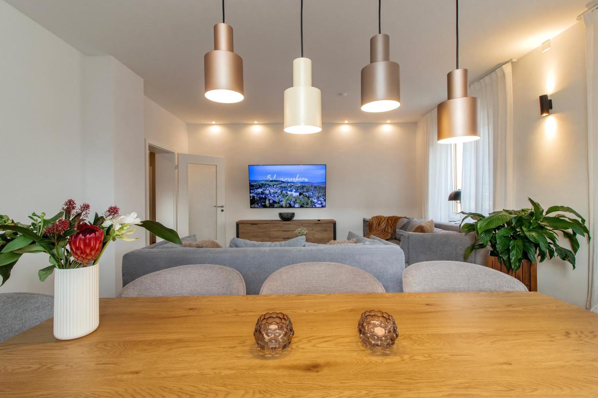Stilvolles City-Apartment I Netflix I Wlan L Stellplatz I Zentral 슈바르첸베르크 외부 사진